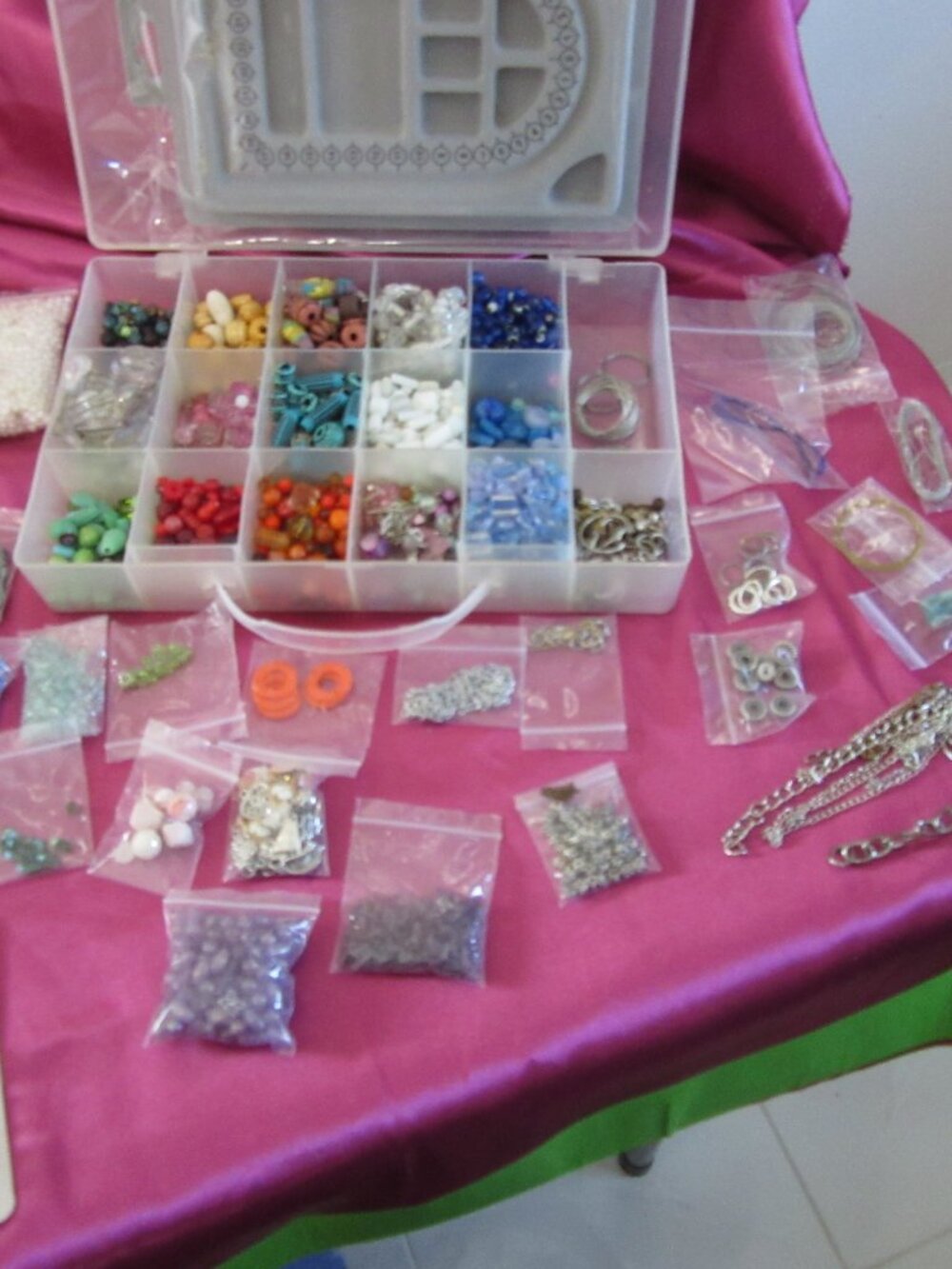 DIY-Beads & Charms, etc., includes several pre-made samples. - Picture 2 of 2